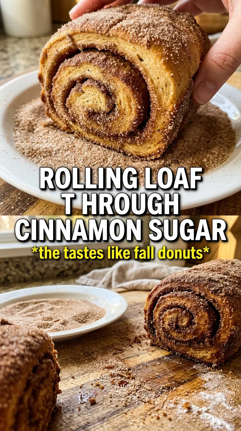 Apple Cider Doughnut Loaf Cake, spiced crumb, cinnamon sugar