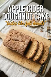 Apple Cider Doughnut Loaf Cake