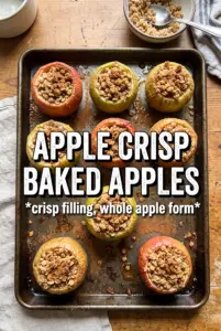 Apple Crisp Baked Apples