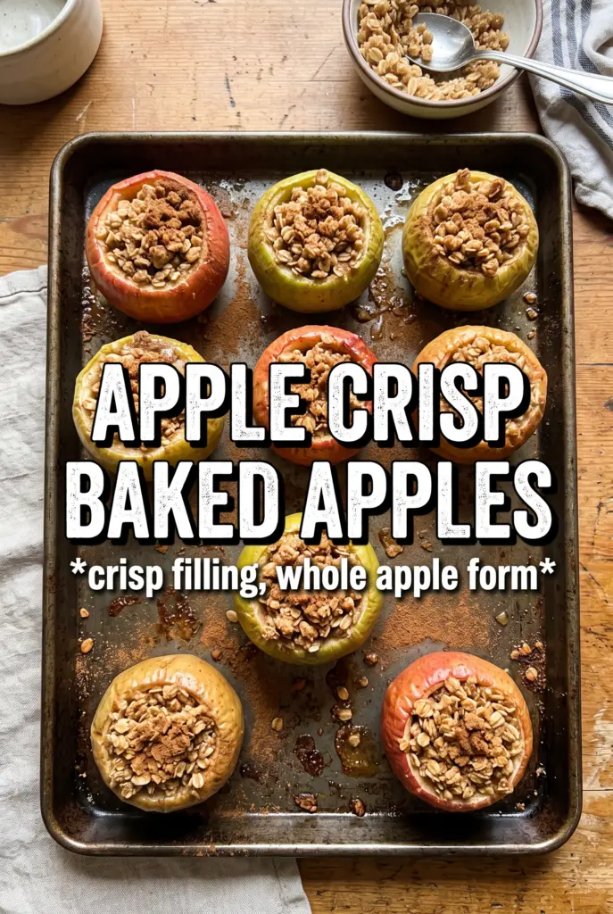 Apple Crisp Baked Apples