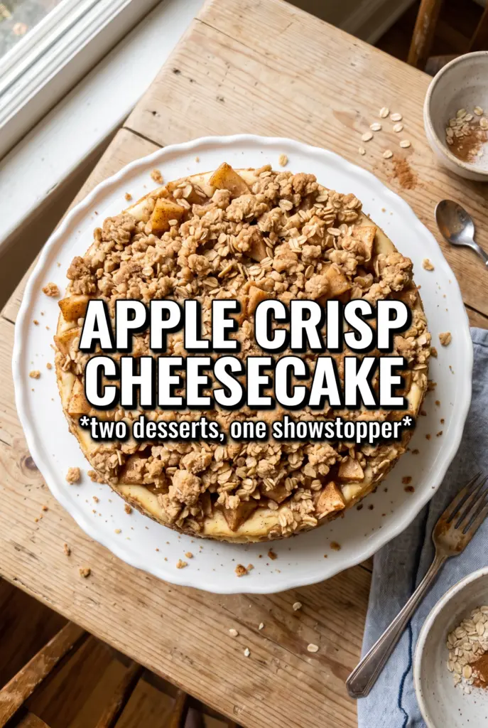 Apple Crisp Cheesecake