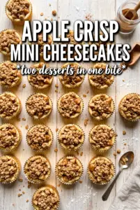 Apple Crisp Mini Cheesecakes