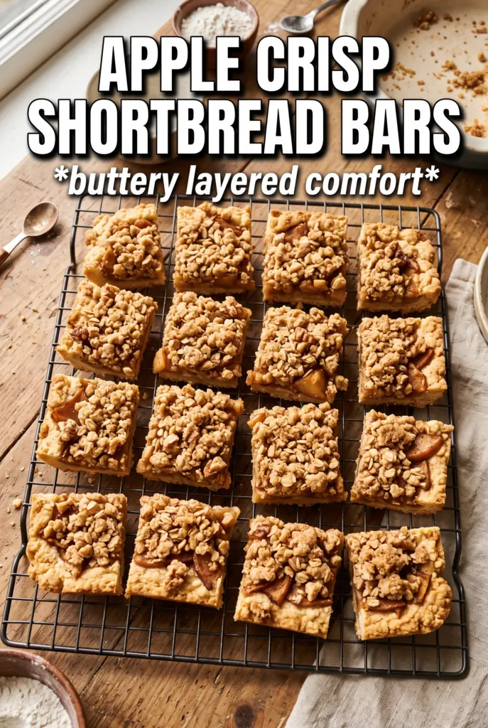 Apple Crisp Shortbread Bars