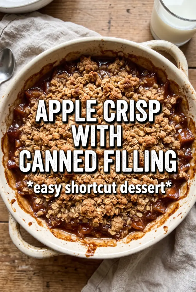 Apple Crisp With Canned Apple Filling