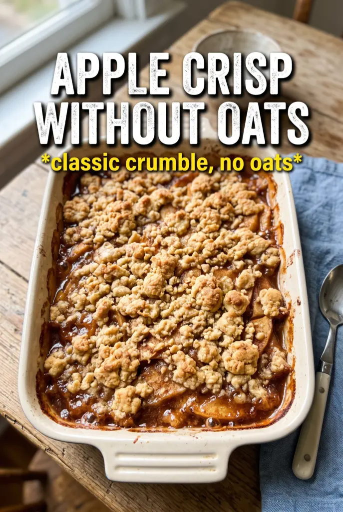 Apple Crisp Without Oats