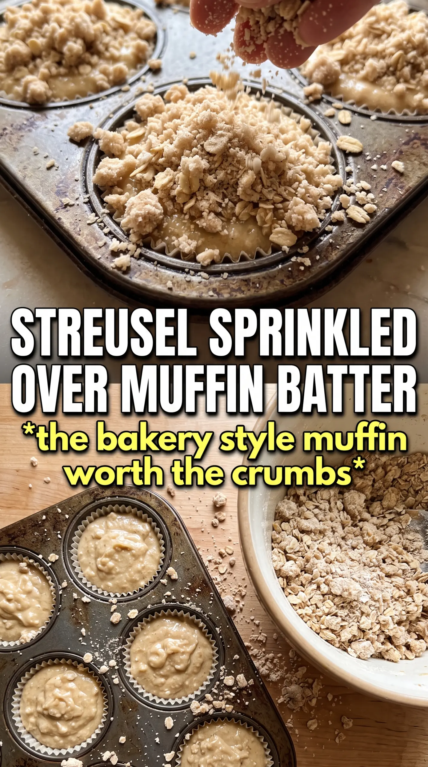 Apple Crumble Muffins golden oat crumble moist apple