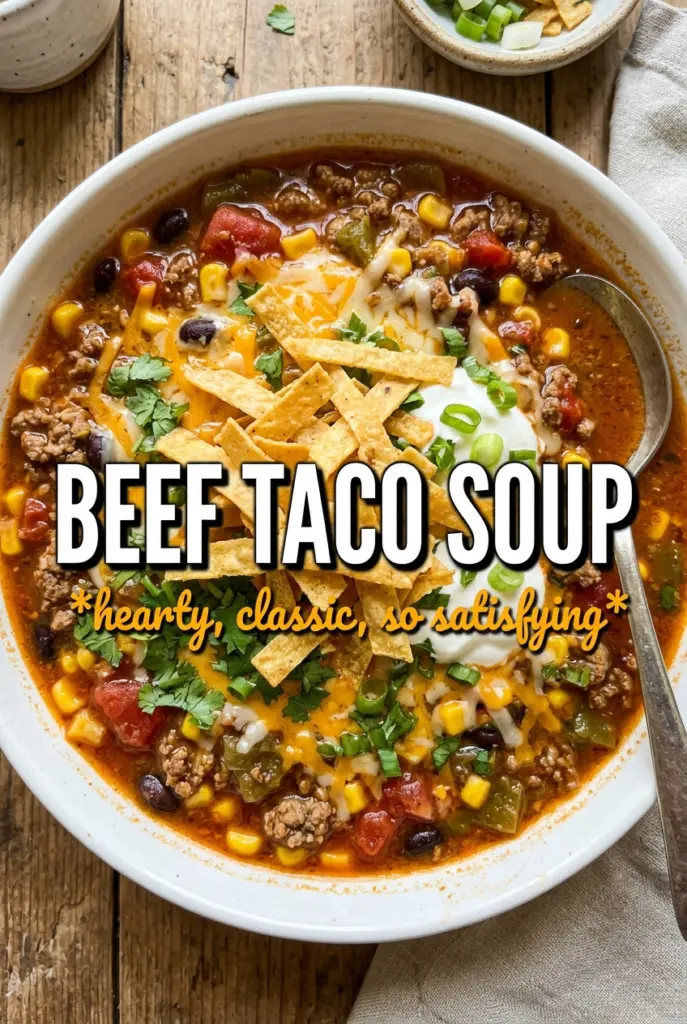 Beef Taco Soup