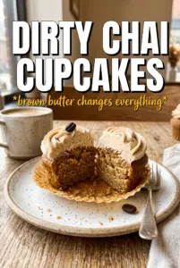 Brown Butter Dirty Chai Cupcakes