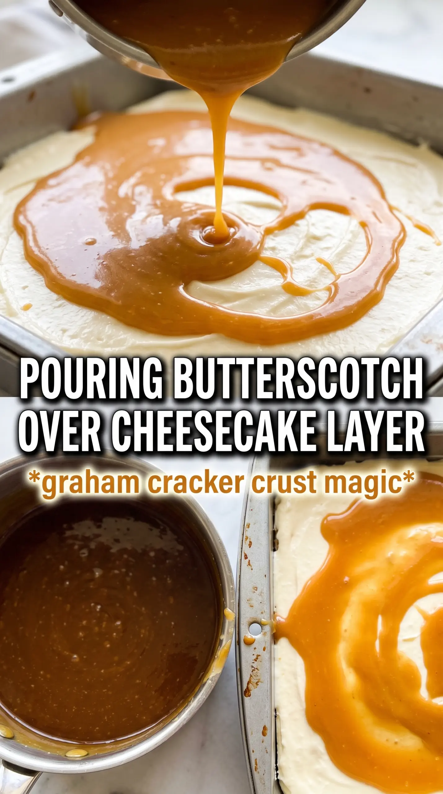 Butterscotch Graham Cracker Cheesecake Bars creamy butterscotch graham