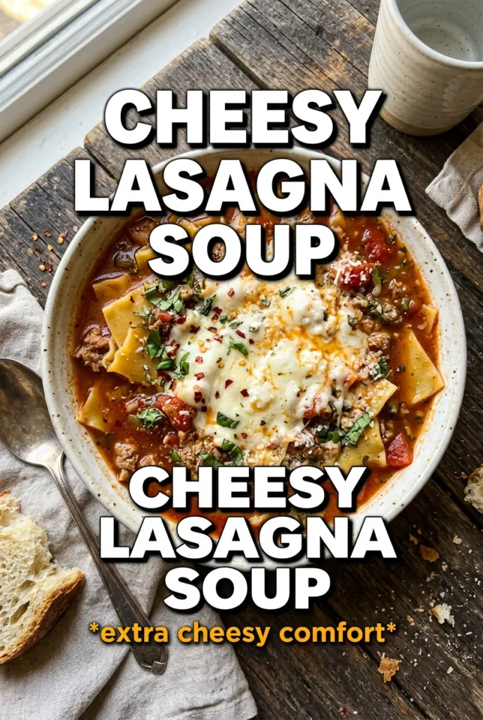 Cheesy Lasagna Soup