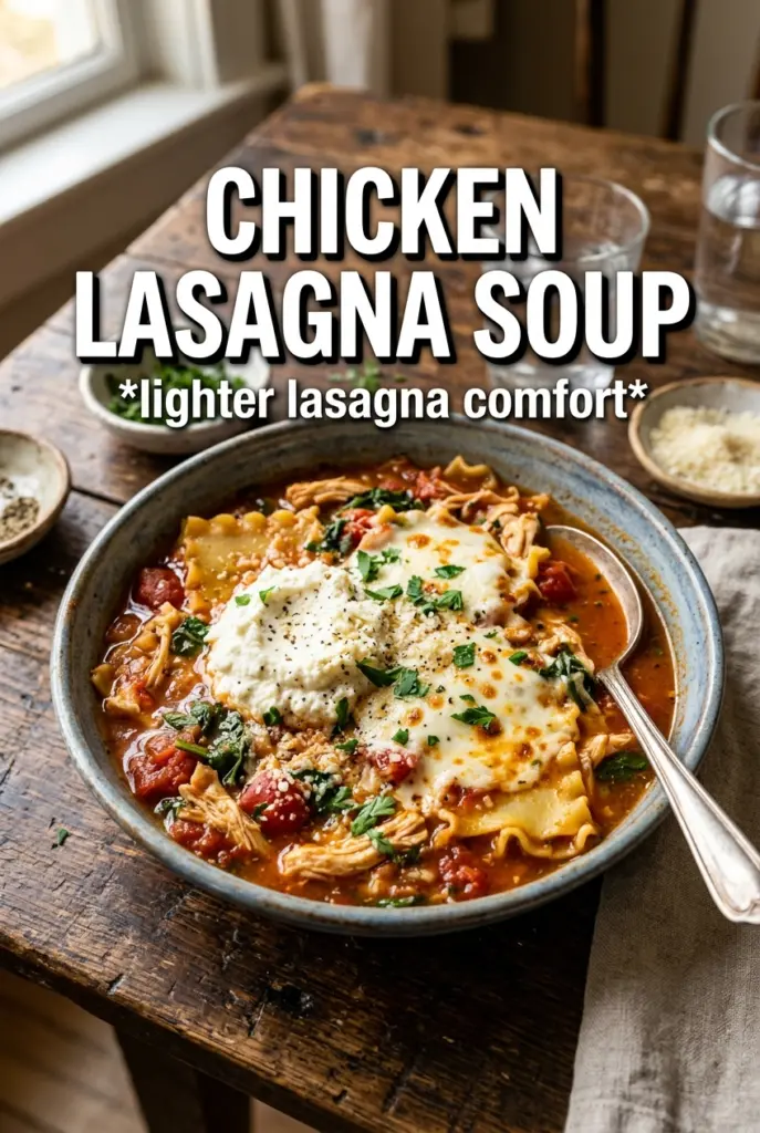 Chicken Lasagna Soup