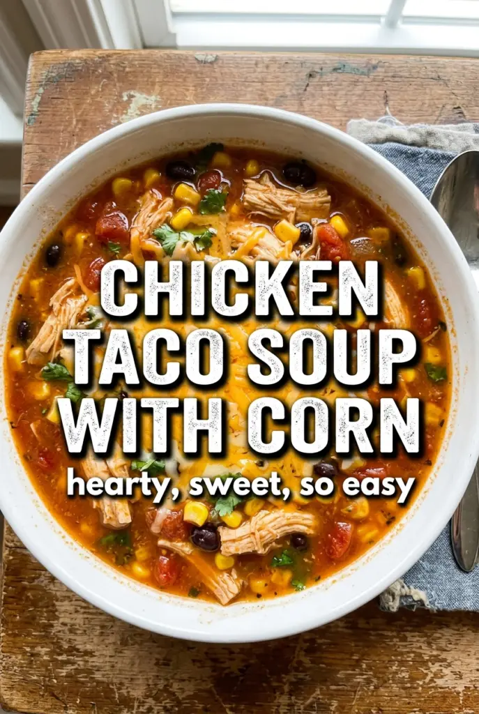 Chicken Taco Soup With Corn