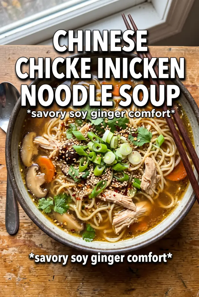 Chinese Chicken Noodle Soup