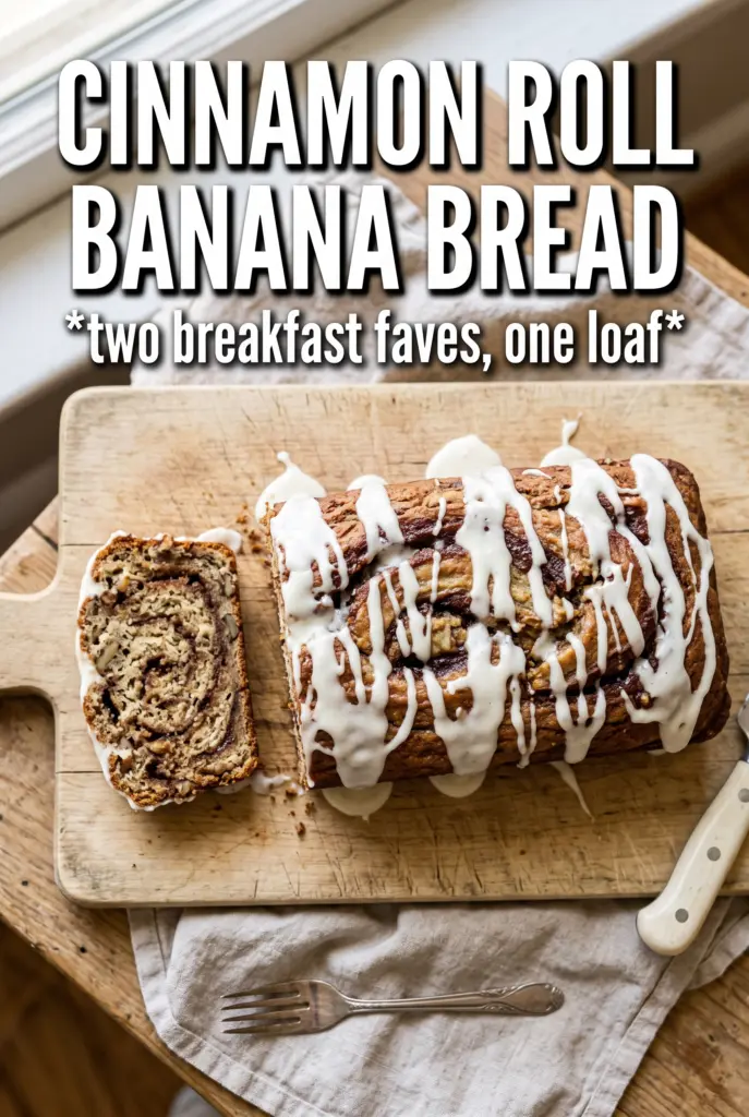 Cinnamon Roll Banana Bread