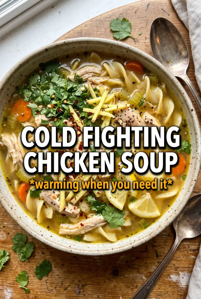 Cold Fighting Chicken Noodle Soup
