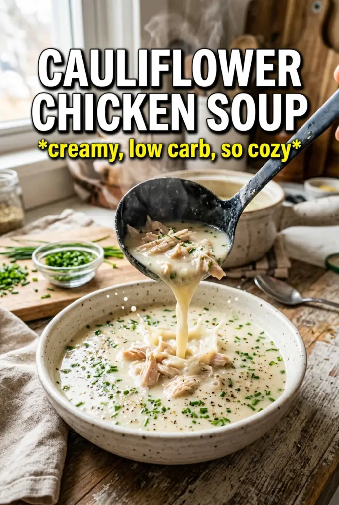 Cauliflower Chicken Soup