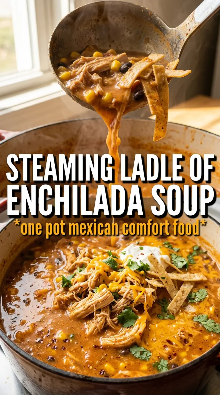 Creamy Chicken Enchilada Soup creamy Tex-Mex