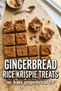 Gingerbread Rice Krispie Treats