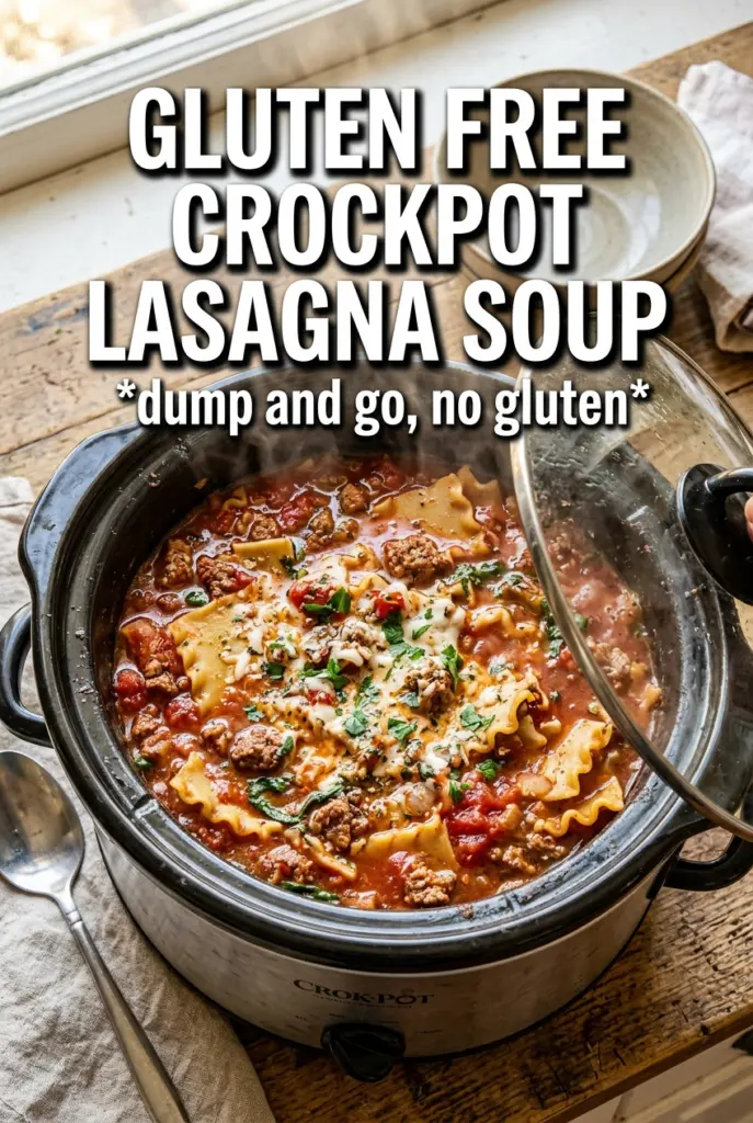 Gluten Free Crockpot Lasagna Soup