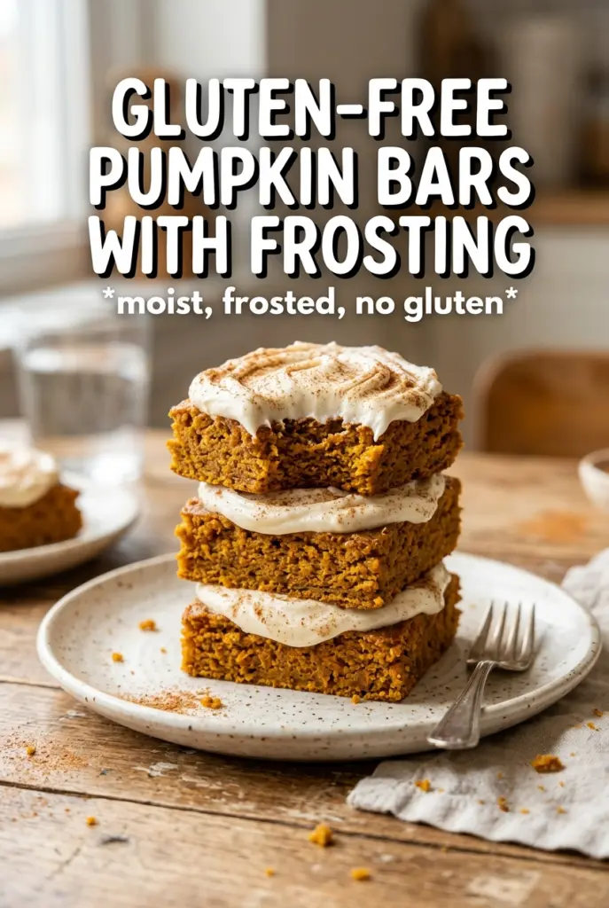 Gluten-Free Pumpkin Bars With Cream Cheese Frosting