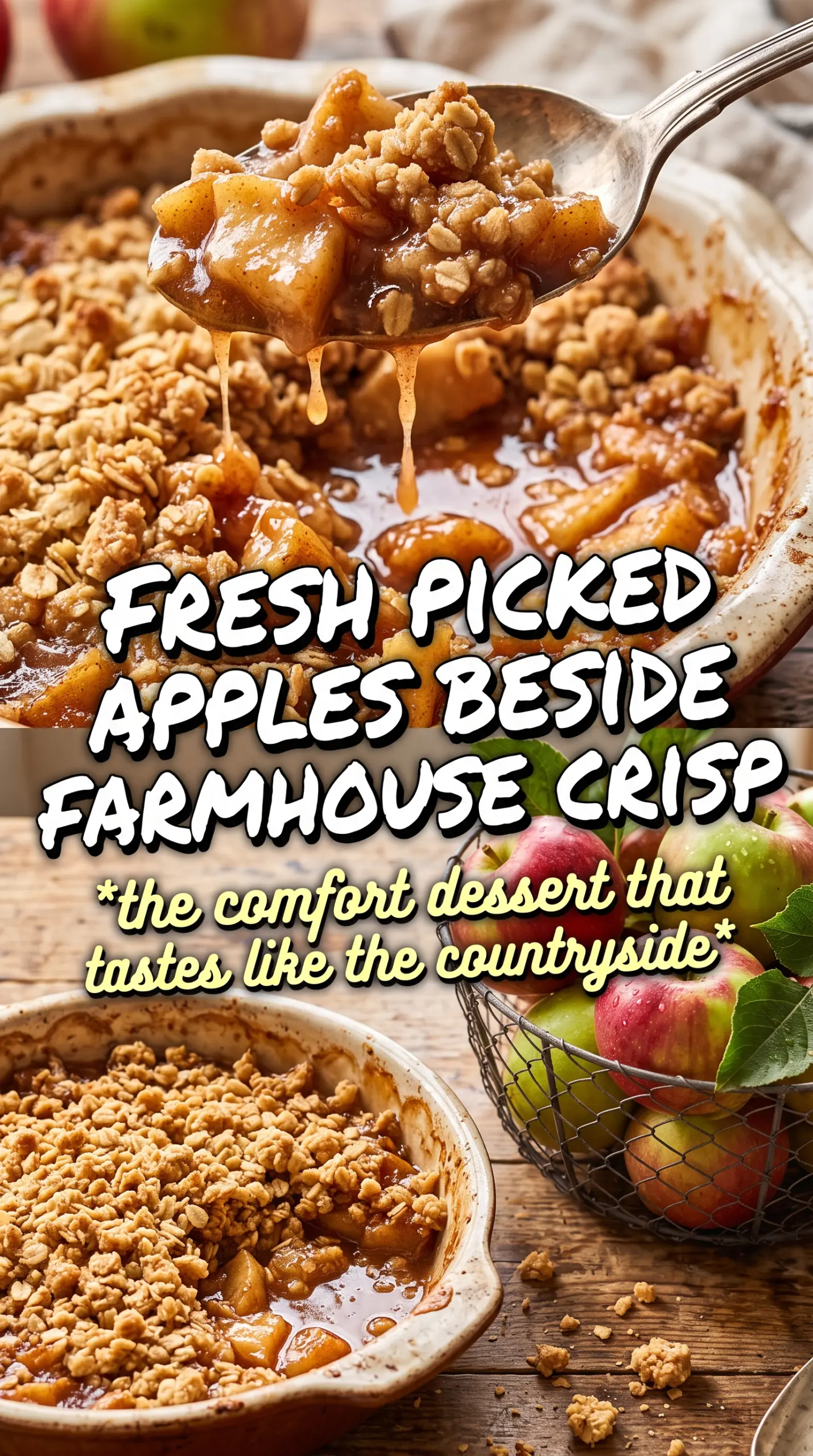 Hickory Bridge Farm Apple Crisp buttery oat crumble spiced apples
