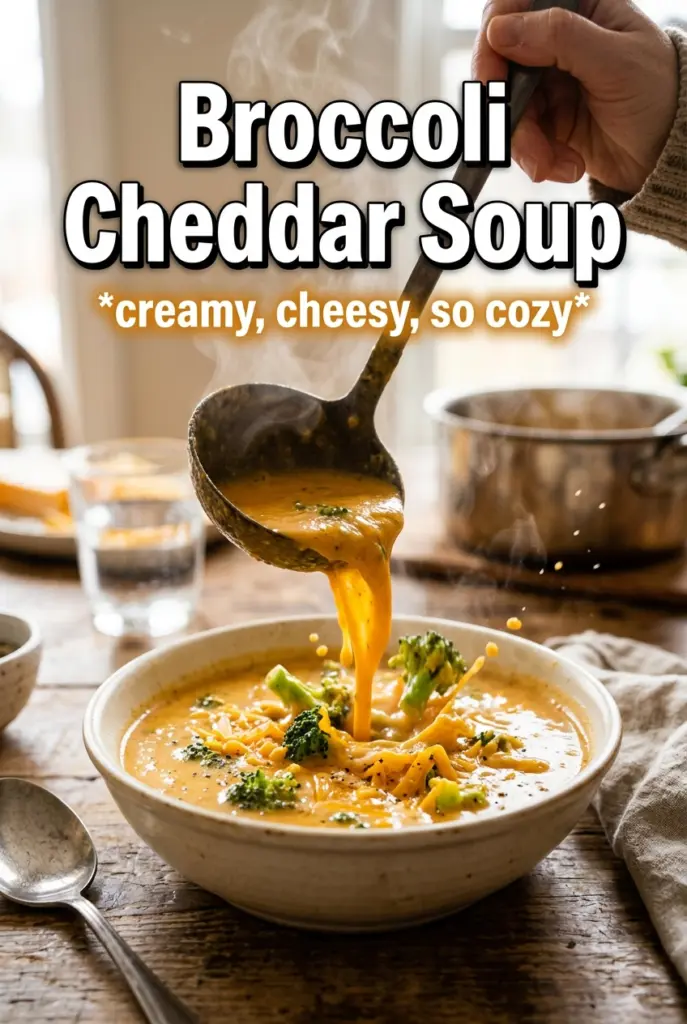 Instant Pot Broccoli Cheddar Soup