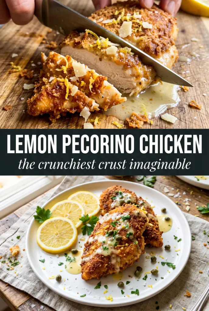 Lemon Pecorino Crusted Chicken