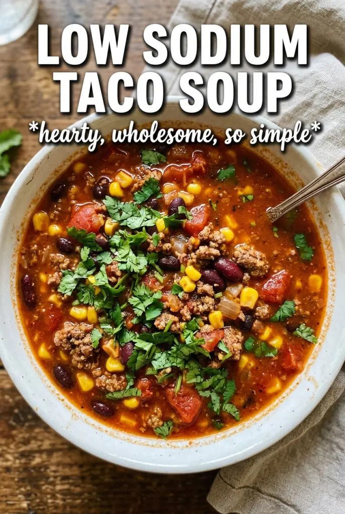 Low Sodium Taco Soup