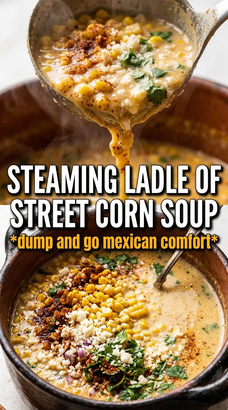 Mexican Street Corn Soup creamy charred corn
