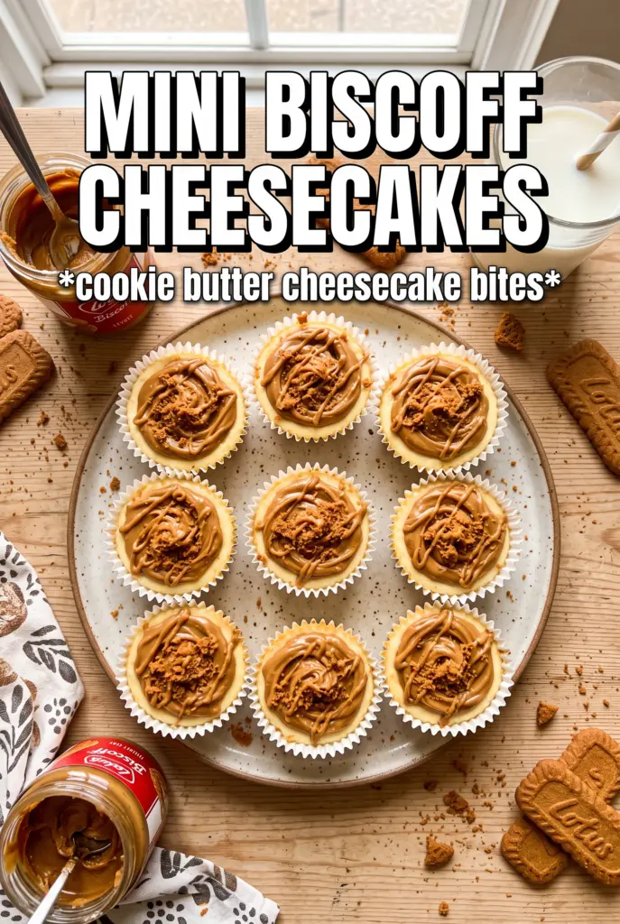 Mini Biscoff Cheesecakes