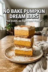 No Bake Pumpkin Dream Bars