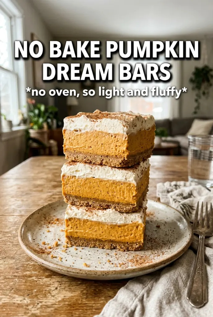 No Bake Pumpkin Dream Bars