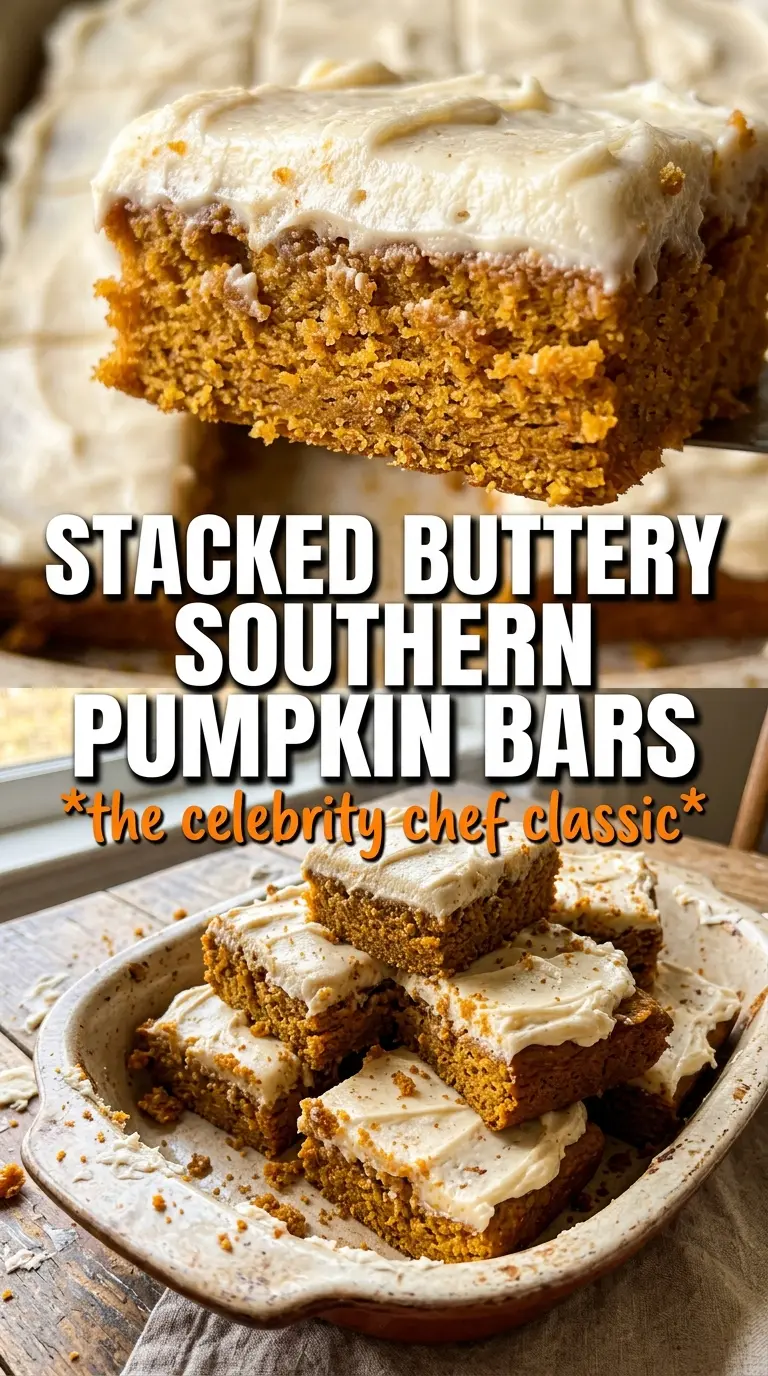 Paula Deen pumpkin bars thick frosted pumpkin bars