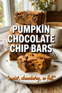 Pumpkin Chocolate Chip Bars