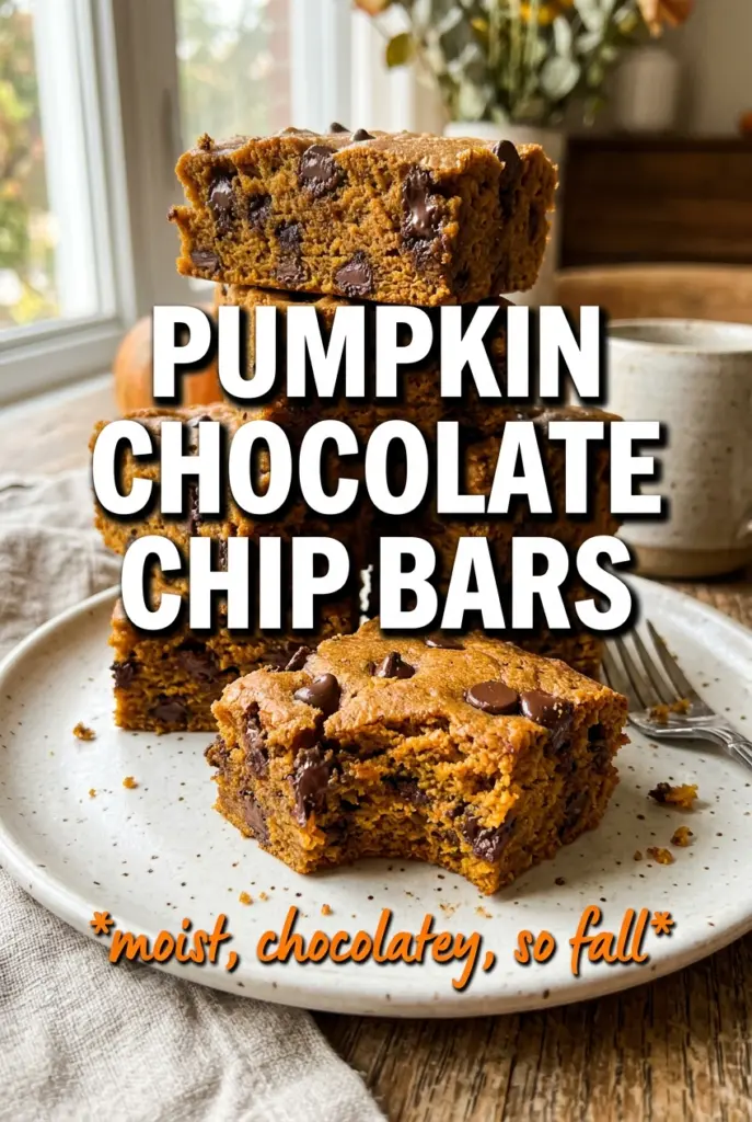 Pumpkin Chocolate Chip Bars