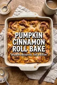 Pumpkin Cinnamon Roll Bake