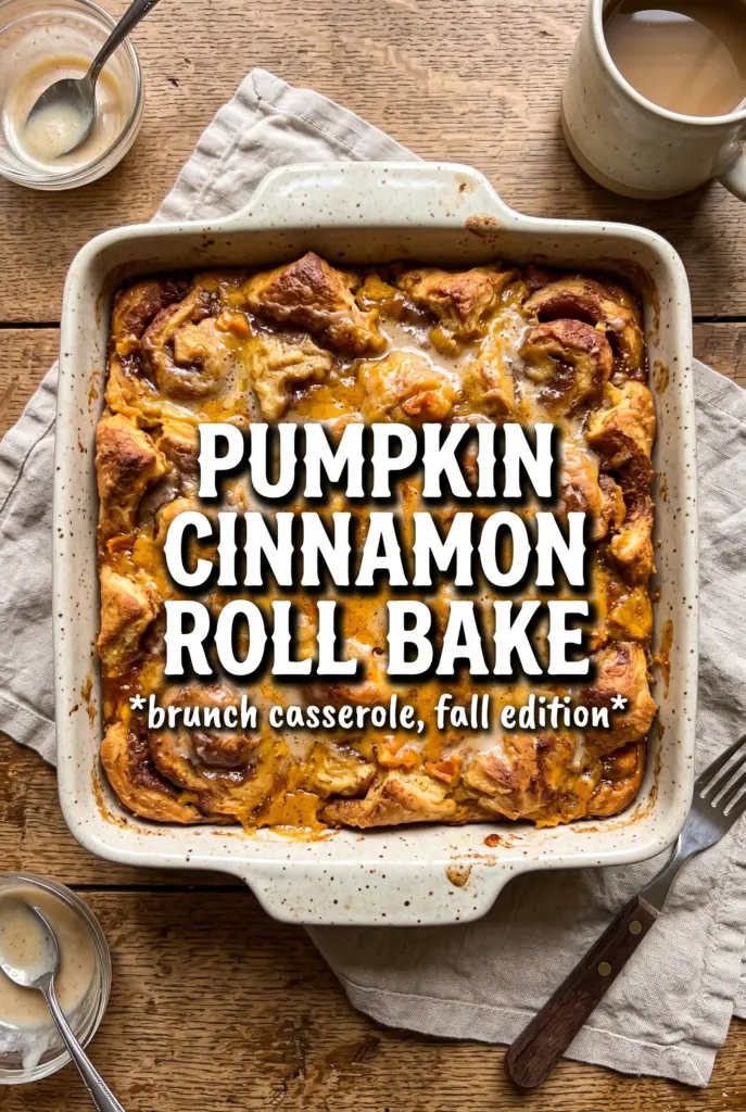 Pumpkin Cinnamon Roll Bake