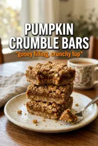 Pumpkin Crumble Bars