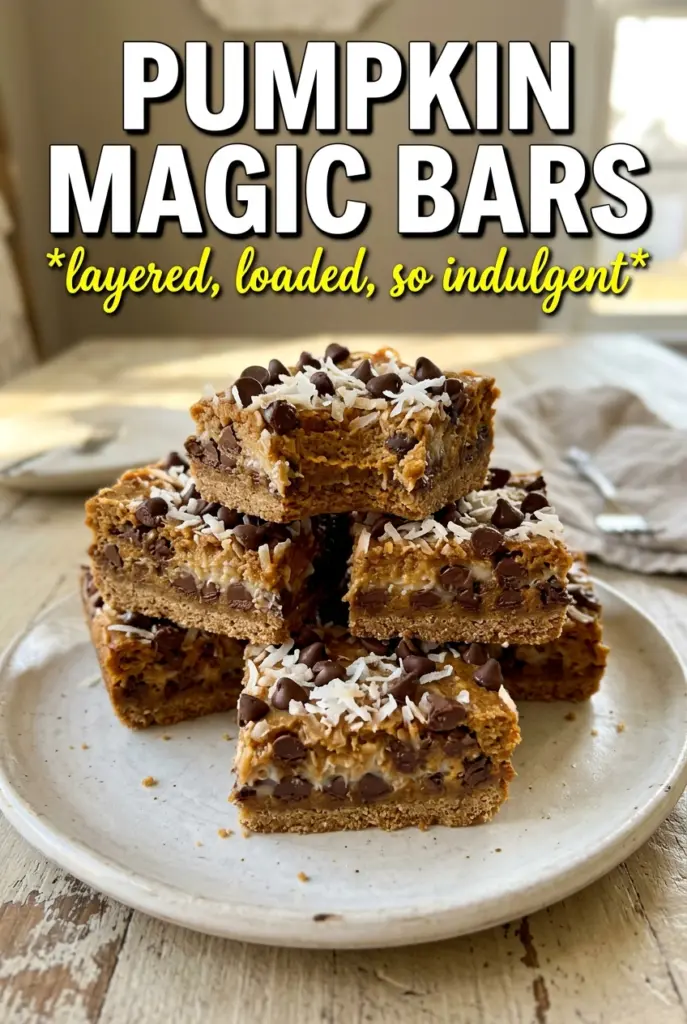 Pumpkin Magic Bars