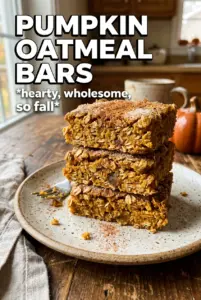 Pumpkin Oatmeal Bars