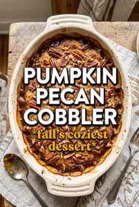 Pumpkin Pecan Cobbler
