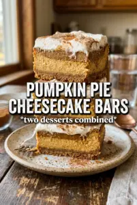 Pumpkin Pie Cheesecake Bars