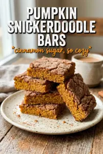 Pumpkin Snickerdoodle Bars