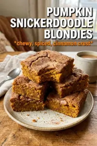 Pumpkin Snickerdoodle Blondies