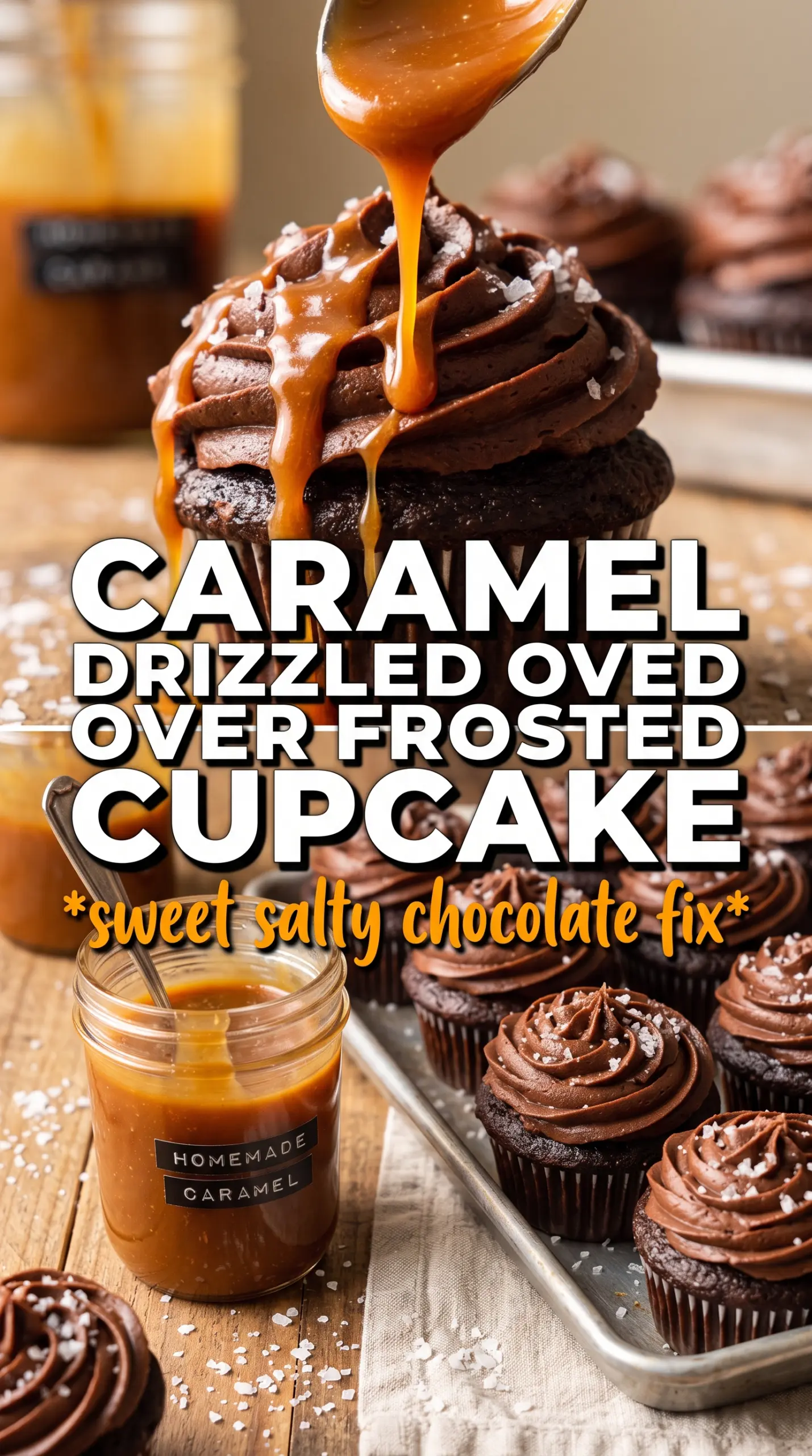 Salted Caramel Chocolate Cupcakes rich chocolate caramel
