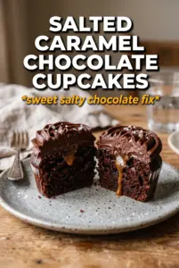 Salted Caramel Chocolate Cupcakes