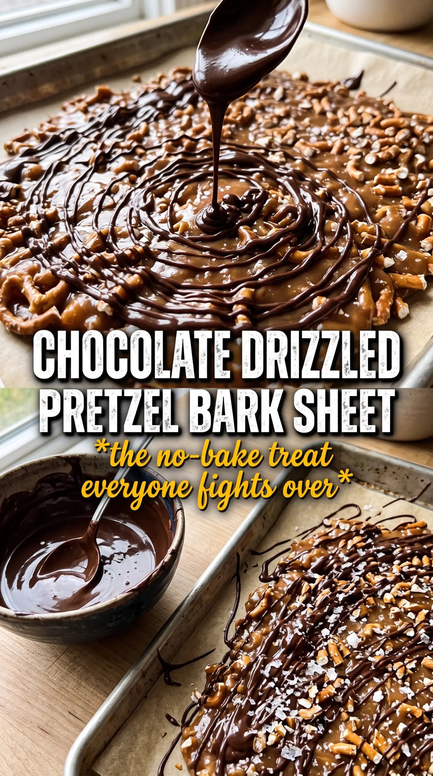Salted Caramel Pretzel Bark crunchy chocolatey salty