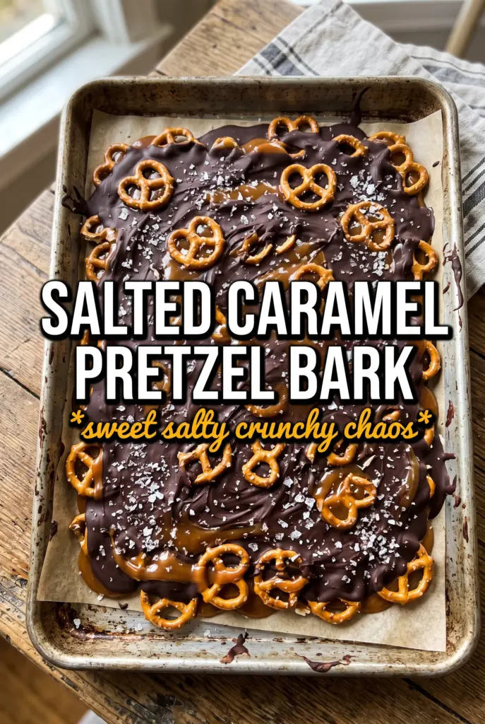 Salted Caramel Pretzel Bark
