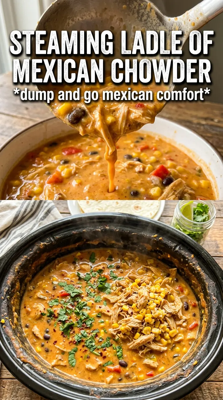 Slow Cooker Mexican Chicken Corn Chowder creamy corn chowder
