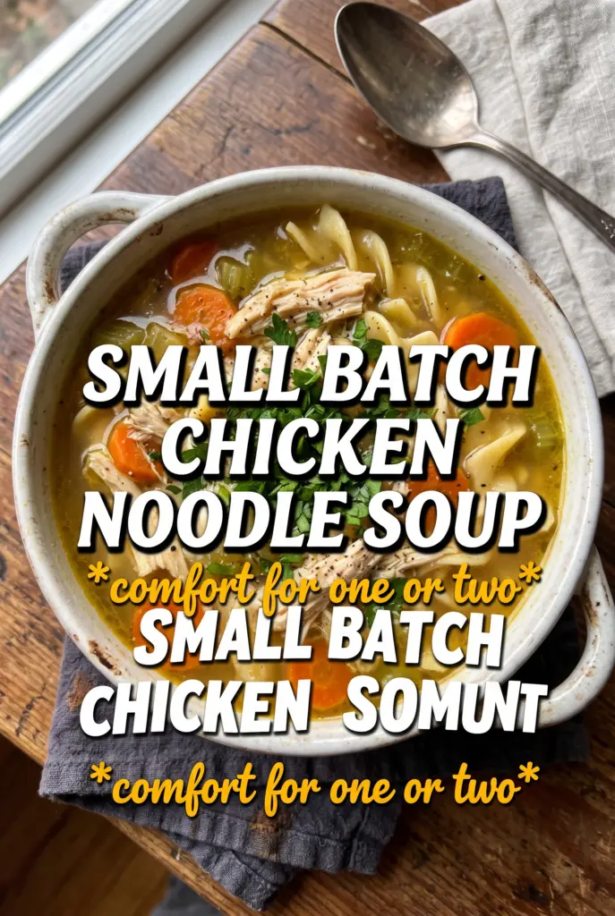 Small Batch Chicken Noodle Soup